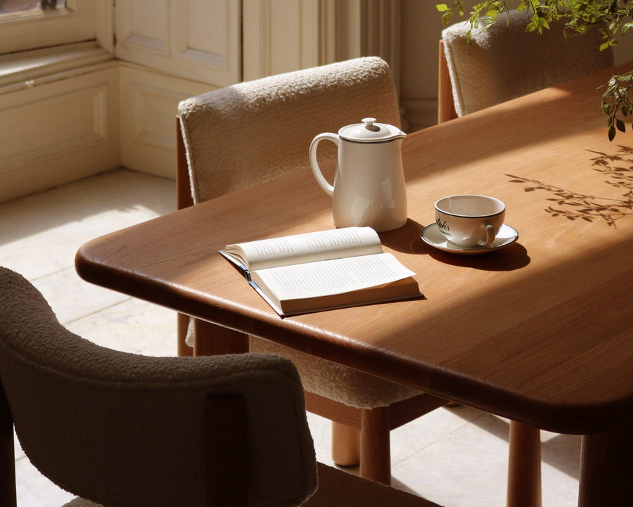 Topa Topa Rectangular Dining Table - White Oak - House of Leon