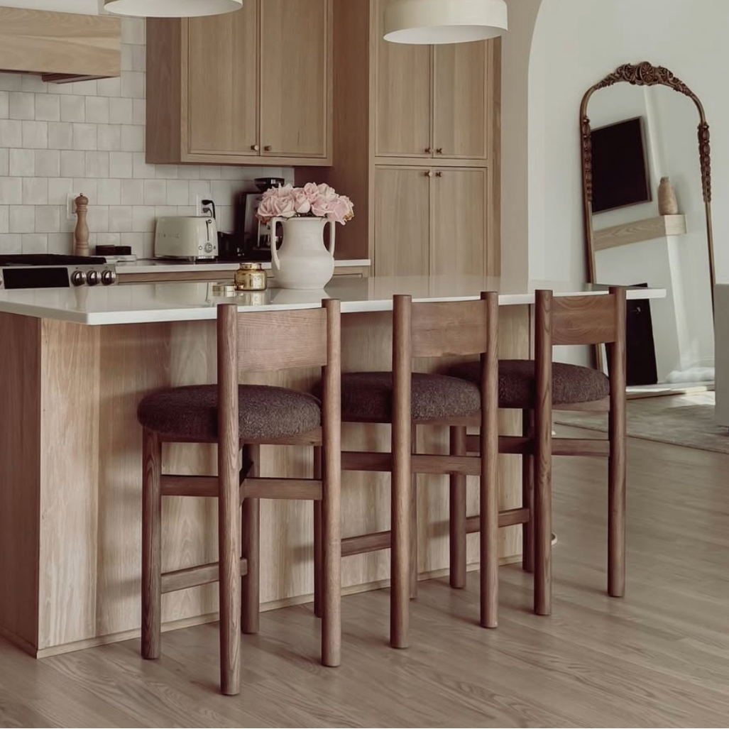 Teddy Counter Stool - Mocha-Counter Stools-House of Leon