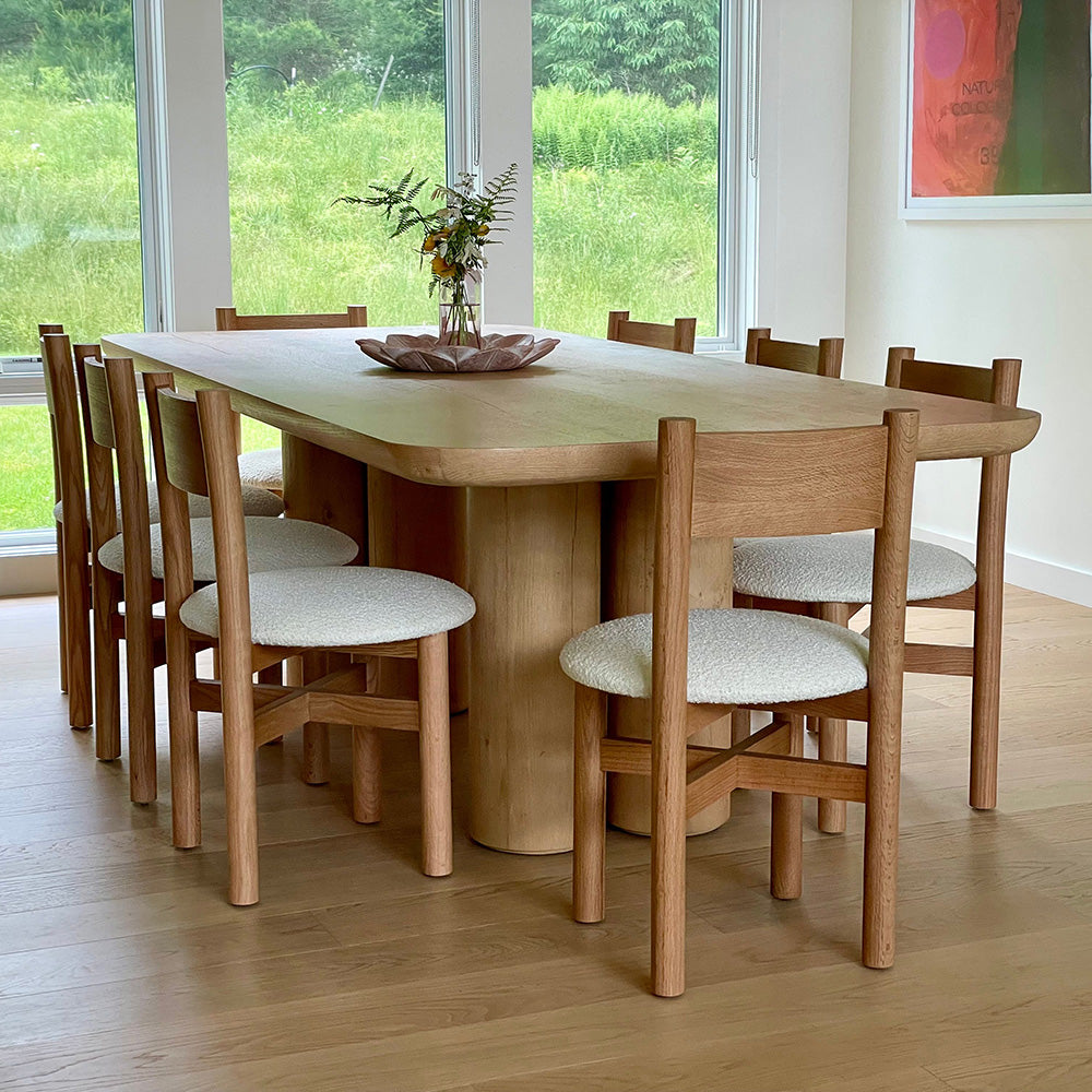Teddy Dining Chair - White Oak-Kitchen & Dining Room Chairs-House of Leon