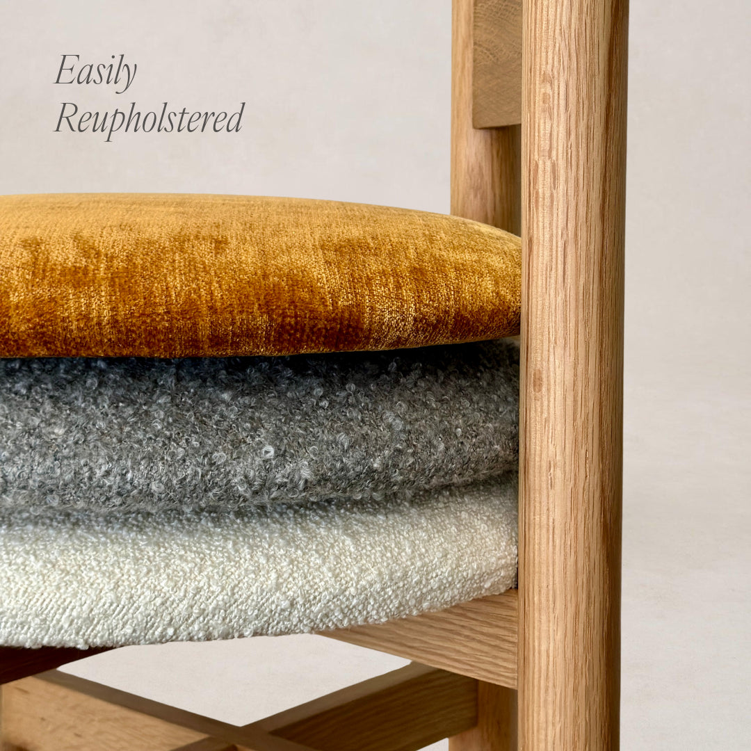 Teddy Dining Chair - White Oak-Kitchen & Dining Room Chairs-House of Leon