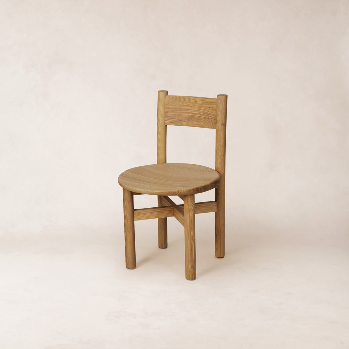 Teddy Wood Dining Chair - Warm Oak-Kitchen & Dining Room Chairs-House of Leon