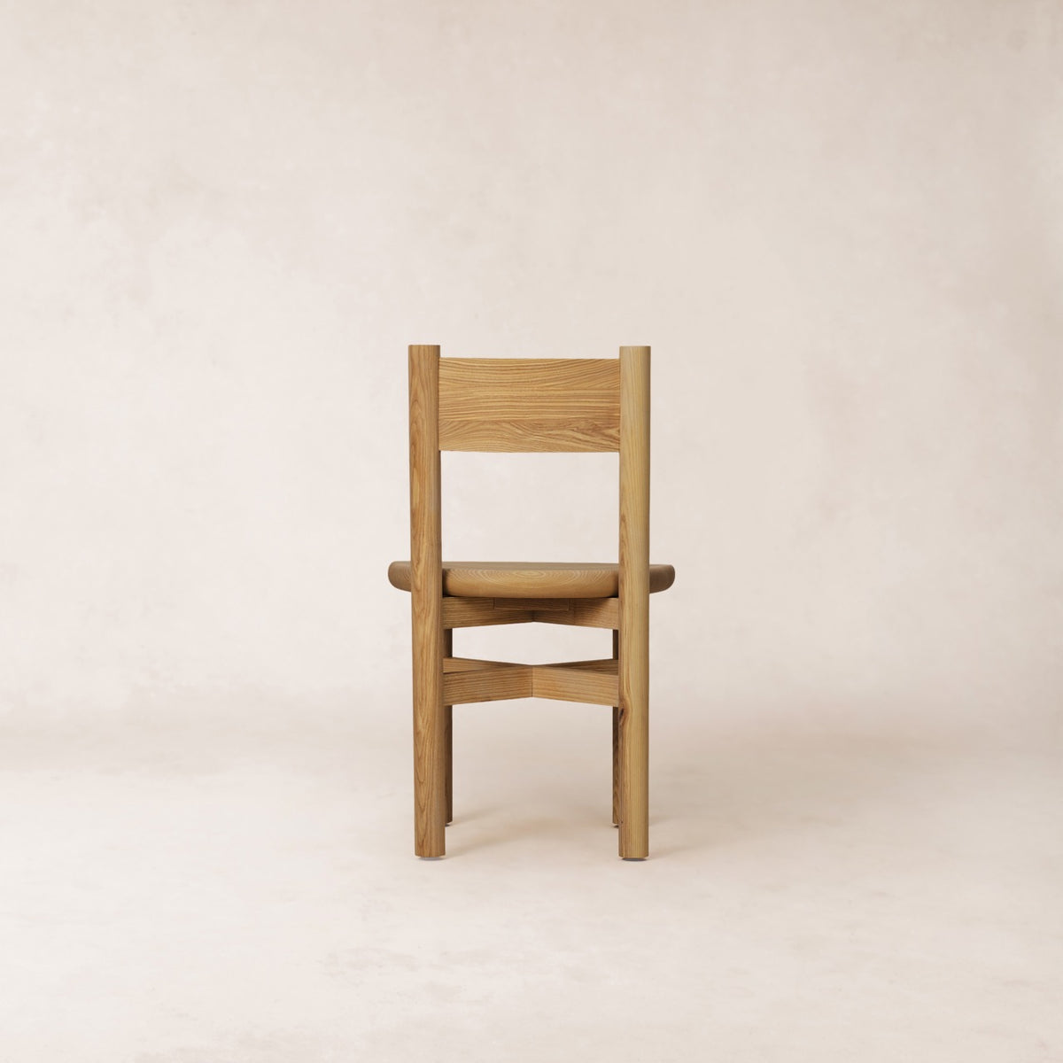 Teddy Wood Dining Chair - Warm Oak-Kitchen & Dining Room Chairs-House of Leon