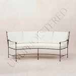 Provence Curved Sofa - Black Frame-Unupholstered-House of Leon