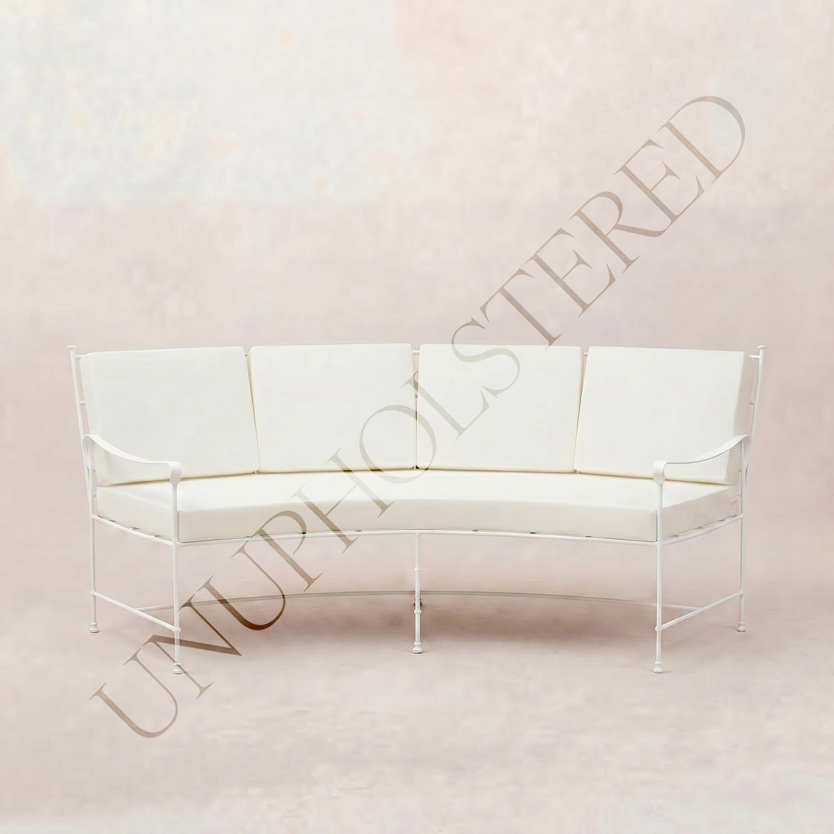 Provence Curved Sofa - White Frame-Unupholstered-House of Leon