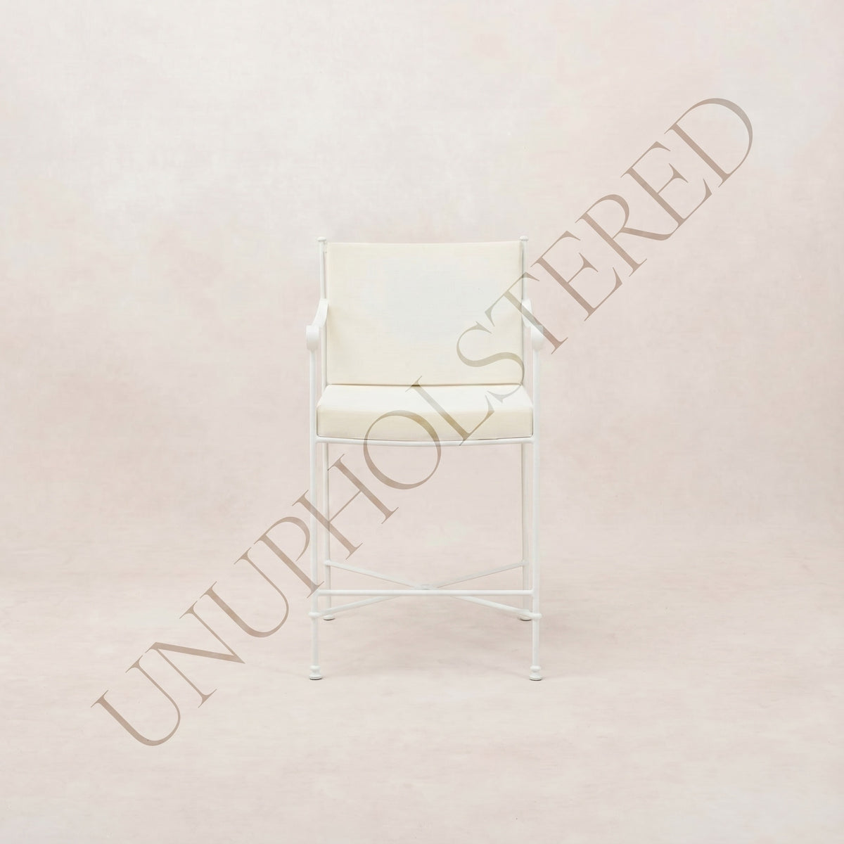 Provence Outdoor Counter Stool - White Frame-Unupholstered-House of Leon