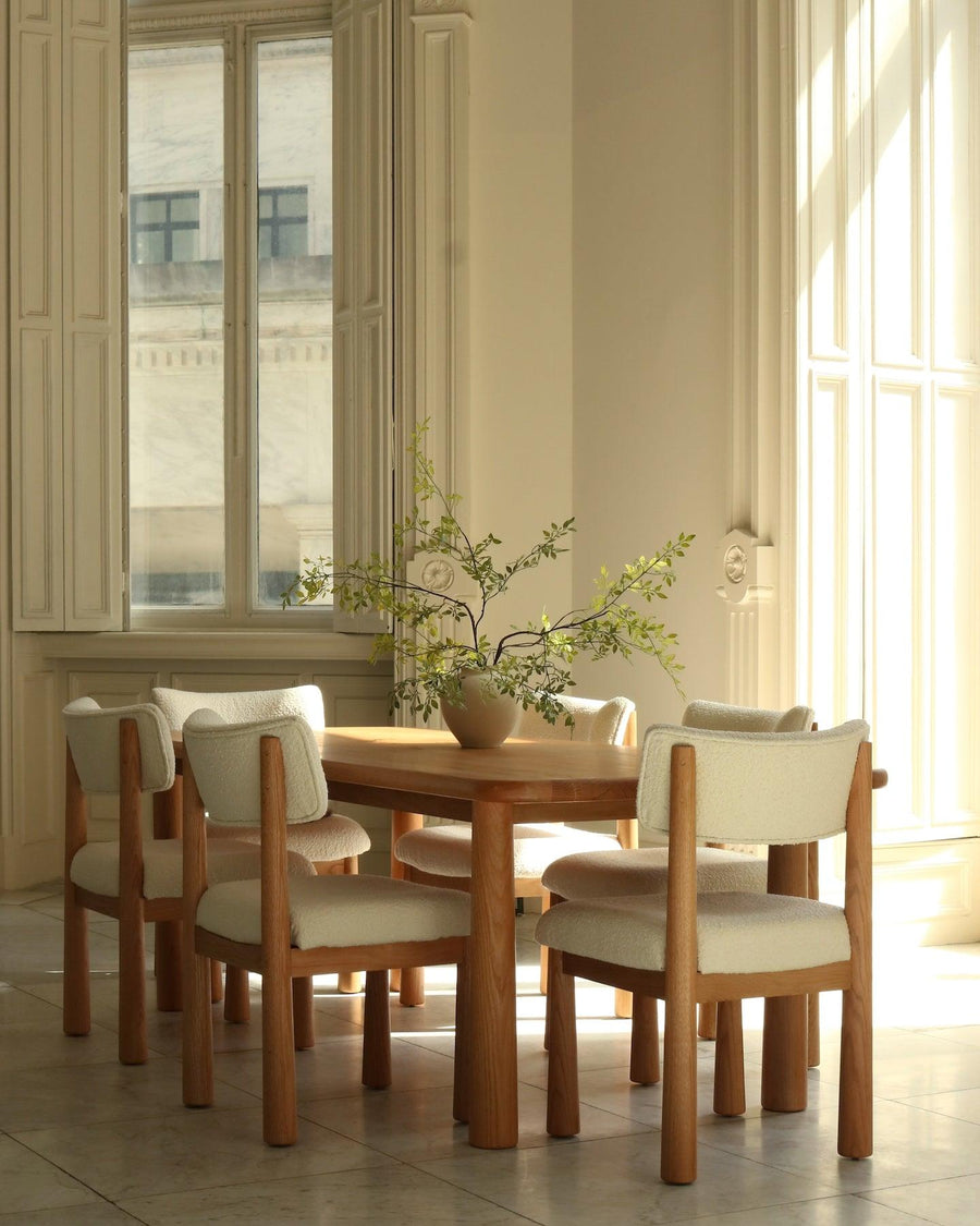 Topa Topa Rectangular Dining Table - White Oak - House of Leon