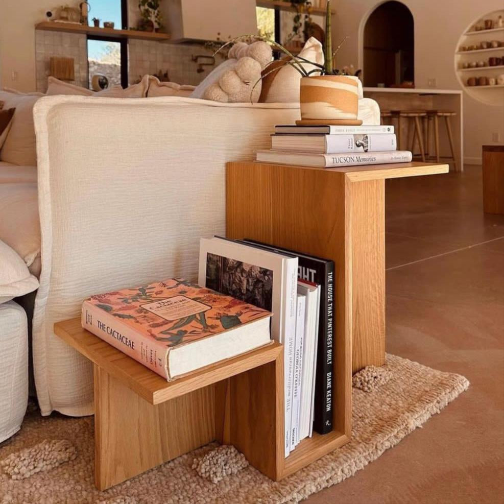Ojai Valley Side Table - White Oak | Modern Geometric Design