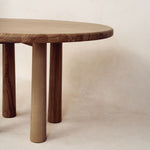 Round Topa Topa Dining Table - Mocha-Kitchen & Dining Room Tables-House of Leon