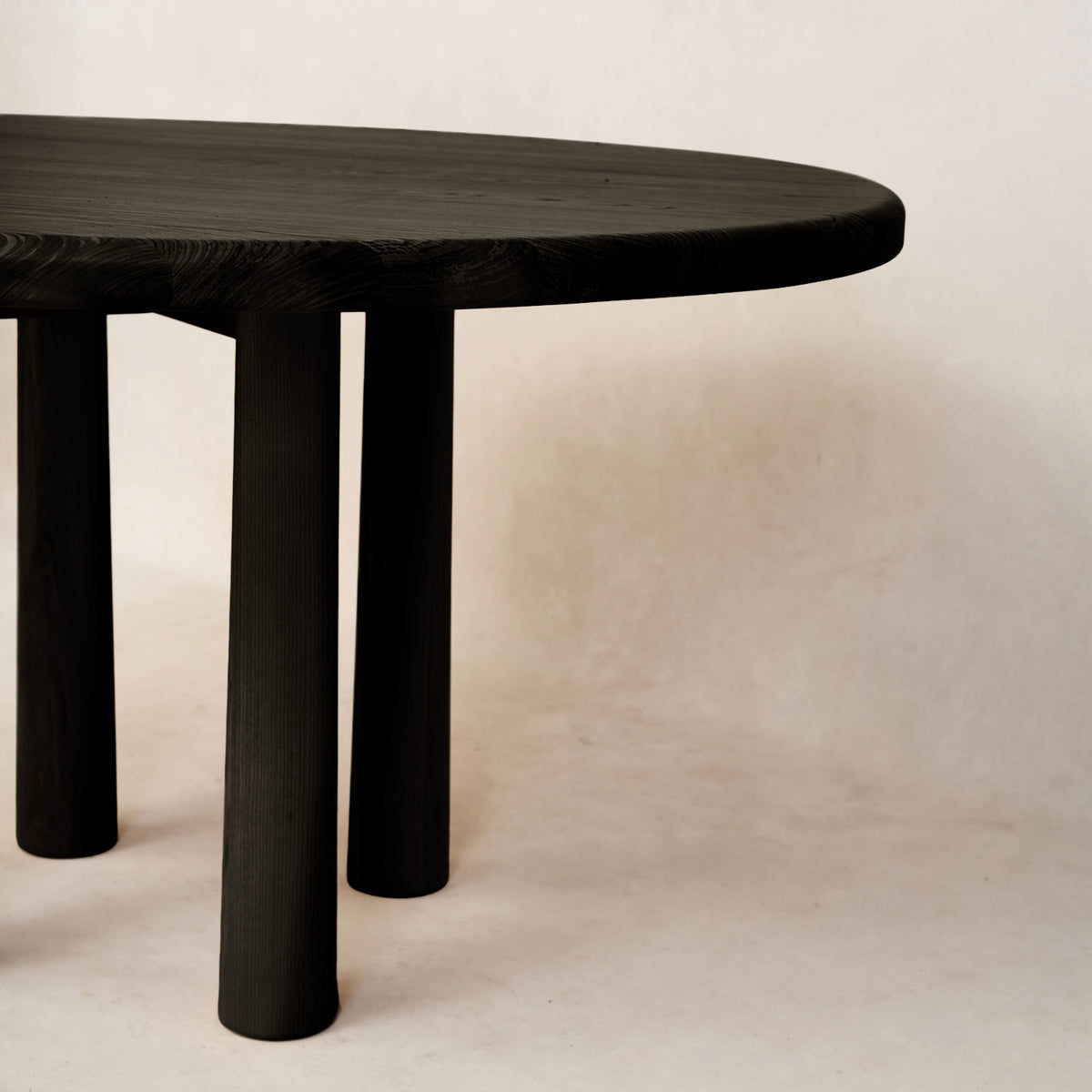 Round Topa Topa Dining Table - Black-Kitchen & Dining Room Tables-House of Leon - 72"