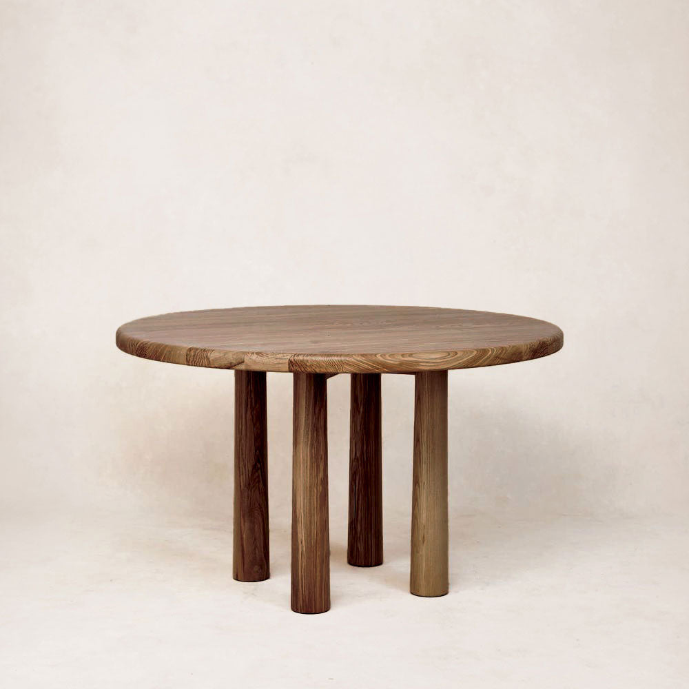 Round Topa Topa Dining Table - Mocha-Kitchen & Dining Room Tables-House of Leon
