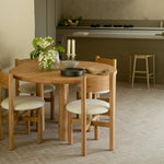 Teddy Dining Chair - White Oak-Kitchen & Dining Room Chairs-House of Leon