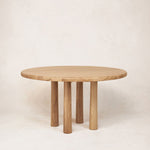 Round Topa Topa Dining Table - White Oak-Kitchen & Dining Room Tables-House of Leon - 72"