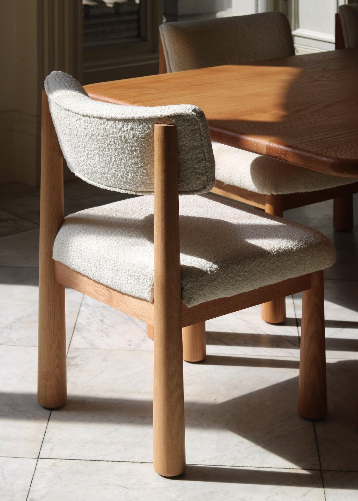 Charlie Dining Chair - White Oak-Kitchen & Dining Room Chairs-House of Leon