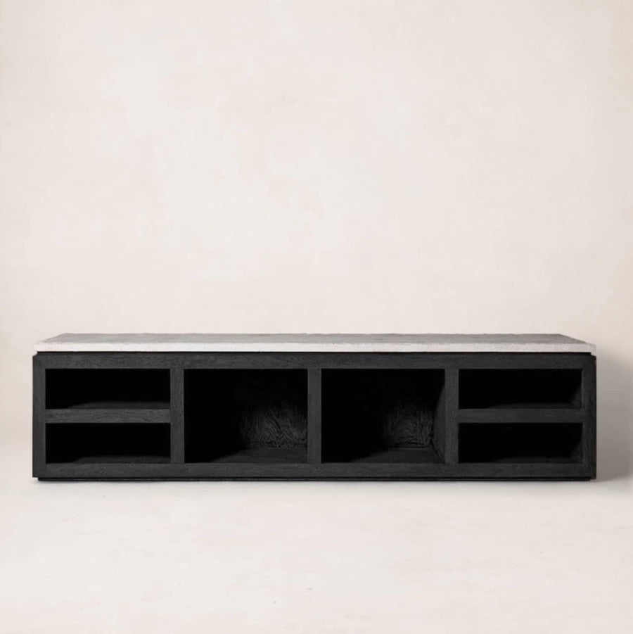 Ojai Media Console - Black - Media Storage Cabinets & Racks - House of Léon