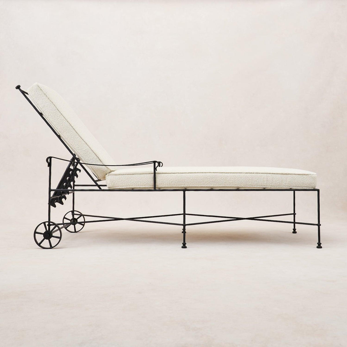 Provence Outdoor Chaise Lounge - Boucle-Outdoor Beds-House of Leon