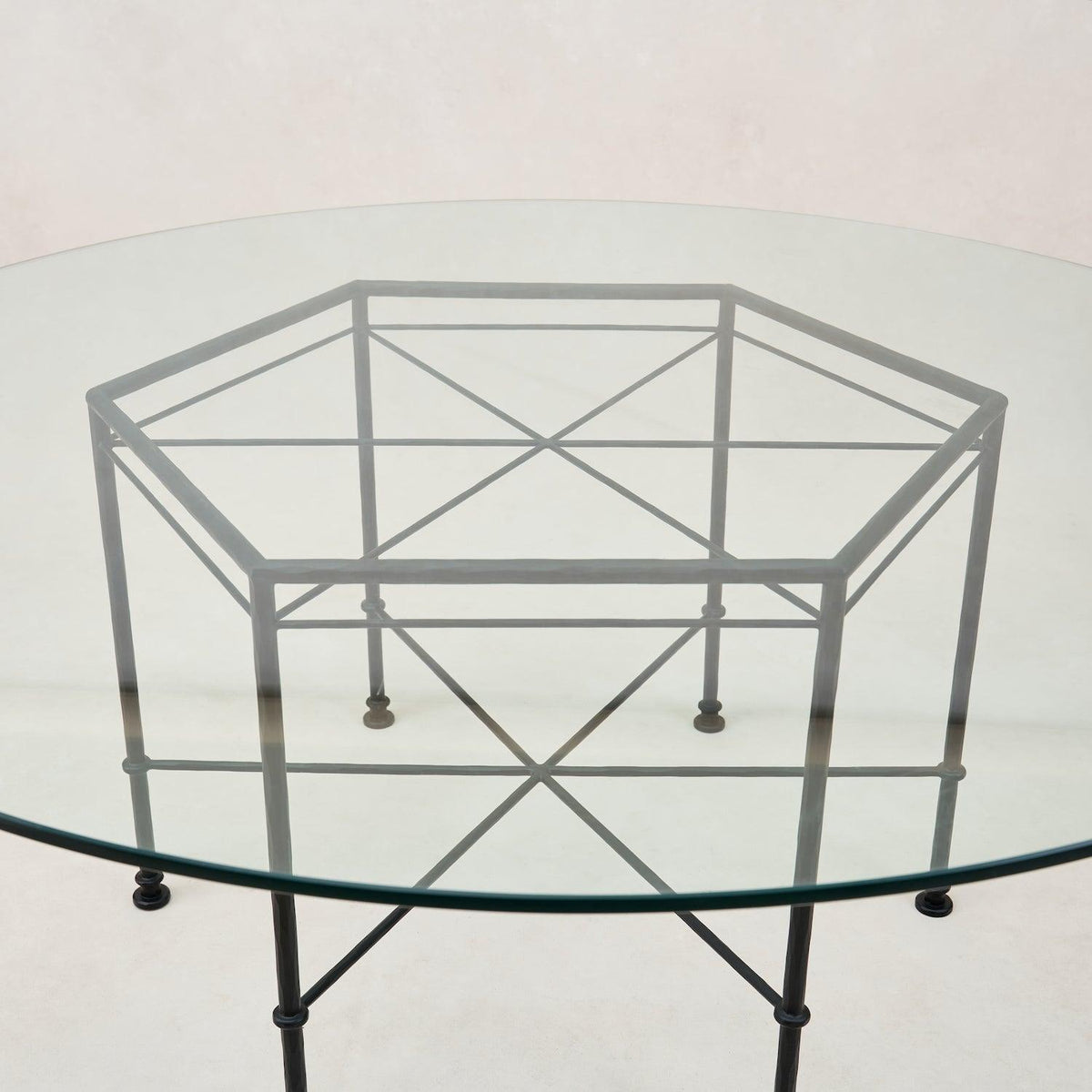 Provence Outdoor Glass Dining Table-Outdoor Tables-House of Leon