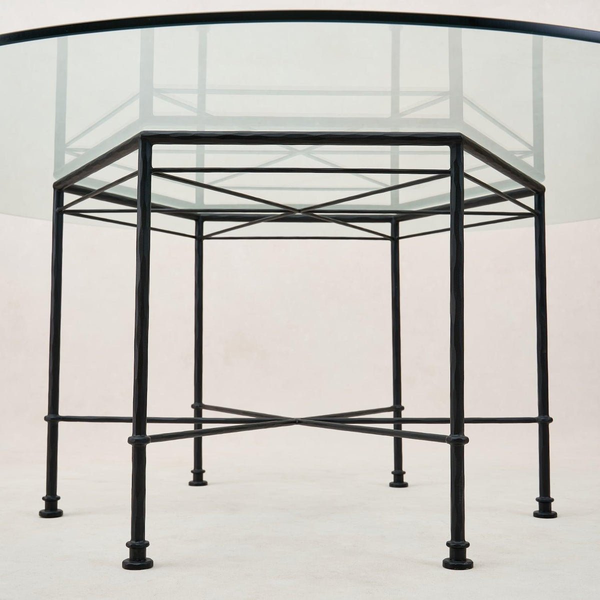 Provence Outdoor Glass Dining Table-Outdoor Tables-House of Leon