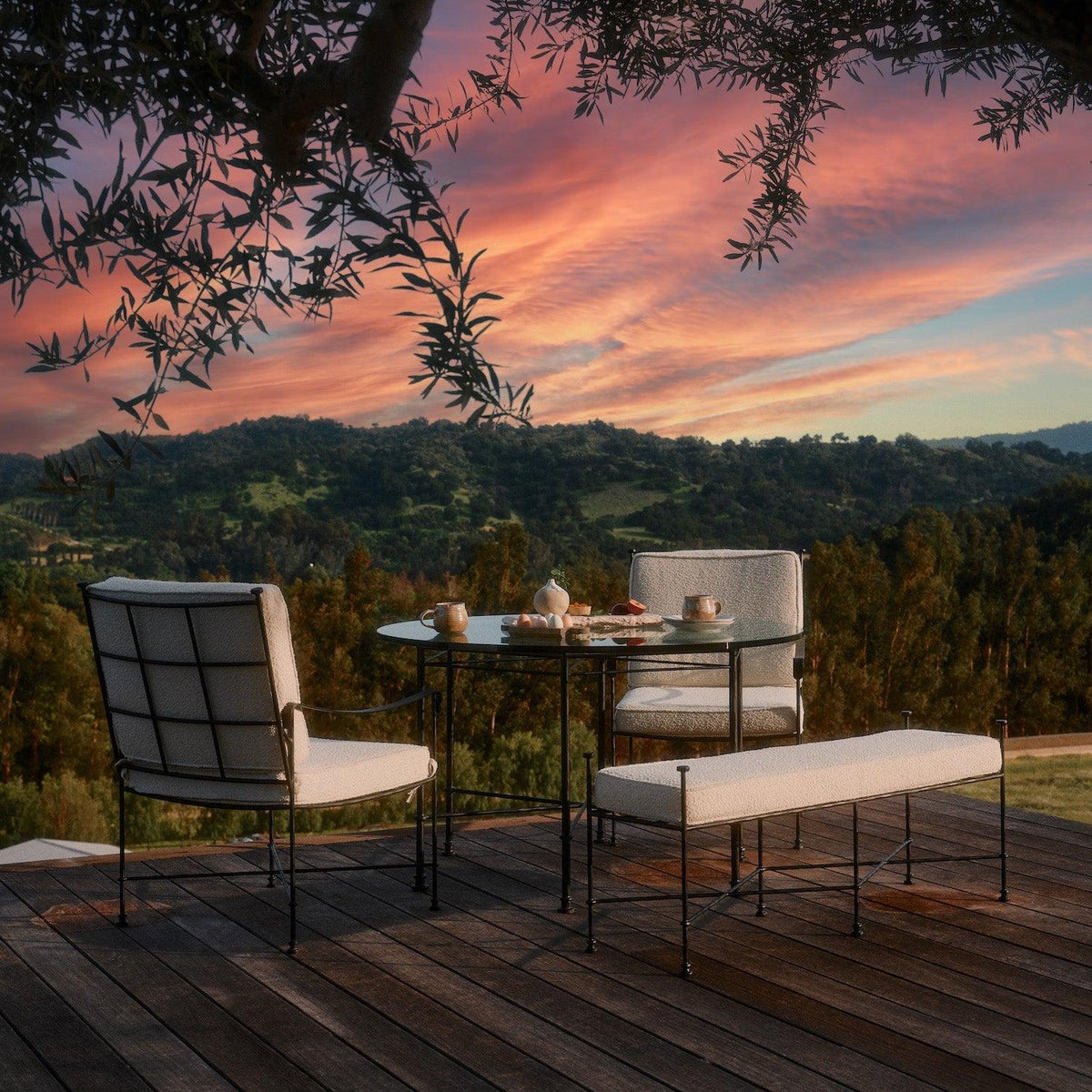 Provence Outdoor Lounge Dining Chair - Boucle-Outdoor Dining Chair-House of Leon