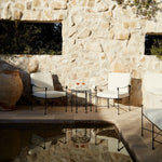 Provence Outdoor Glass Side Table-Outdoor Side Table-House of Leon