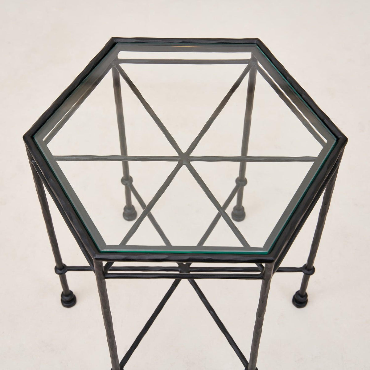 Provence Outdoor Glass Side Table-Outdoor Side Table-House of Leon