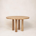 Round Topa Topa Dining Table - White Oak-Kitchen & Dining Room Tables-50"-House of Leon