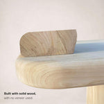 Round Topa Topa Dining Table - White Oak-Kitchen & Dining Room Tables-House of Leon