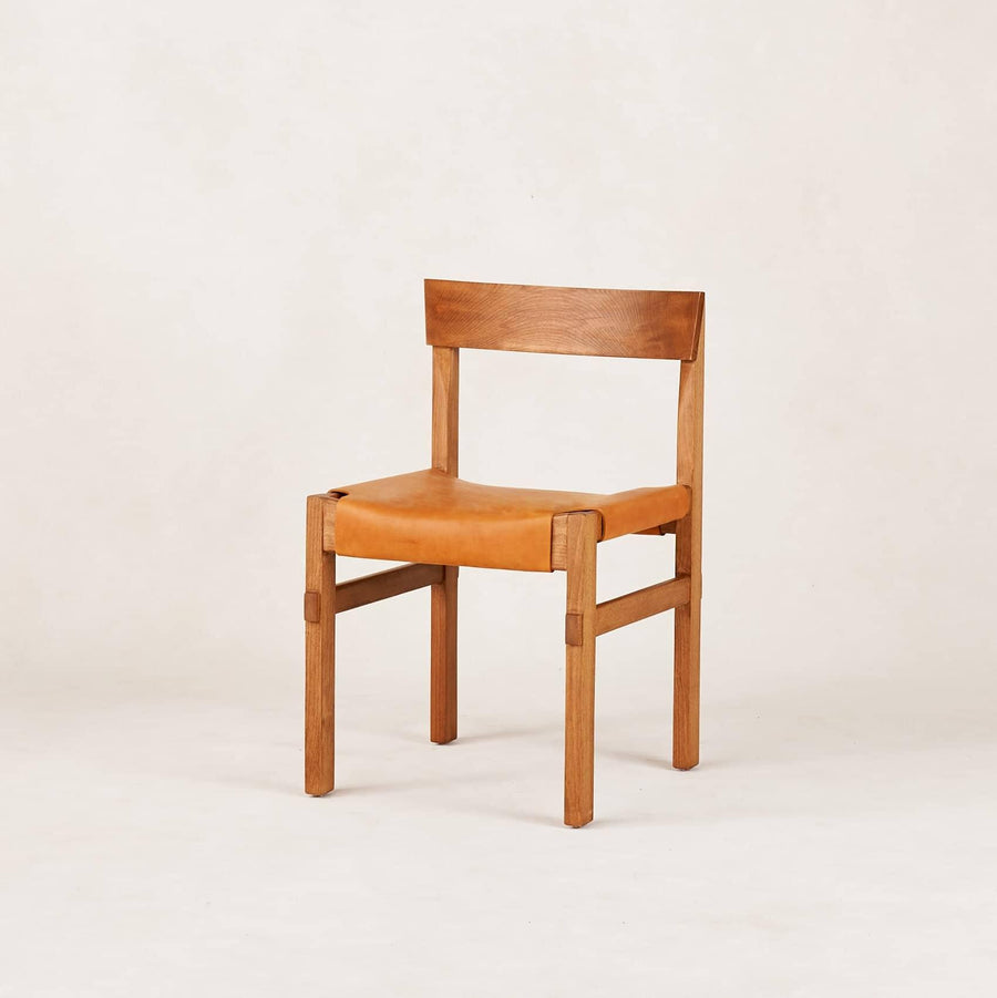 Shinto Dining Chair - Persimmon on Brown - Kitchen & Dining Room Chairs - House of Léon
