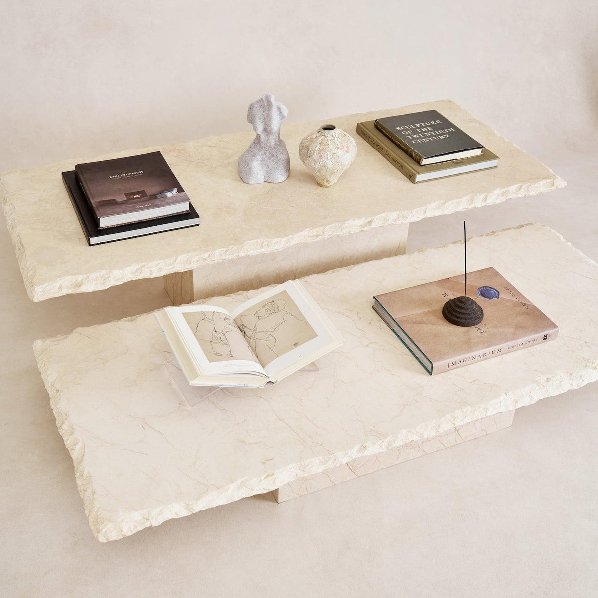 Sofita Marble Coffee Table - Low-Coffee Tables-House of Leon