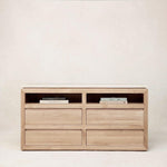 Sofita Marble Dresser - White Oak-4-drawer-Dresser-House of Leon