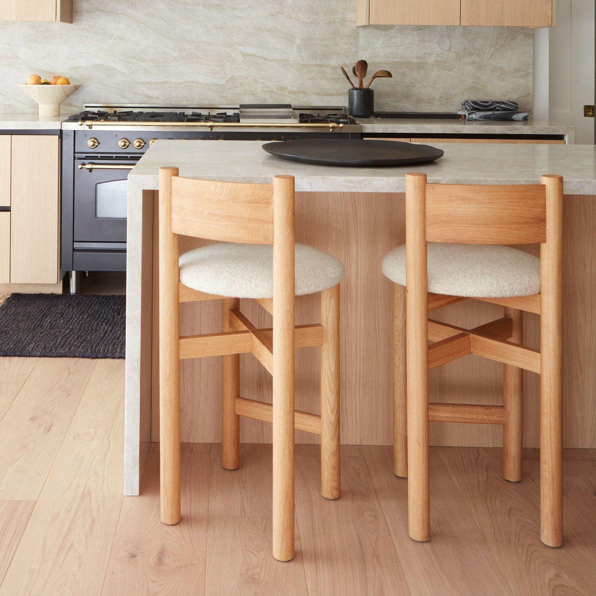 Teddy Counter Stool - White Oak-Table & Bar Stools-House of Leon
