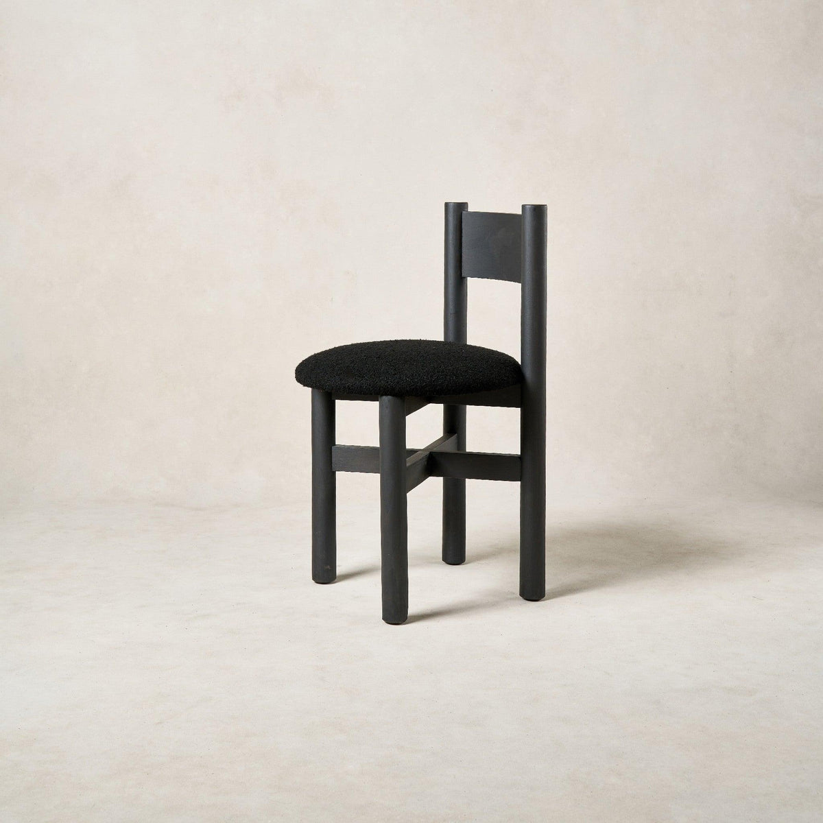 Teddy Dining Chair - Black-Kitchen & Dining Room Chairs-House of Leon