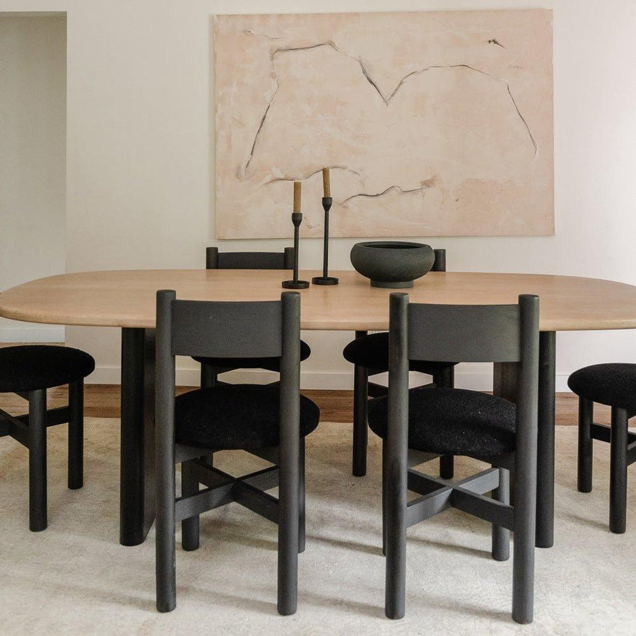 Teddy Dining Chair - Black - Kitchen & Dining Room Chairs - House of Léon