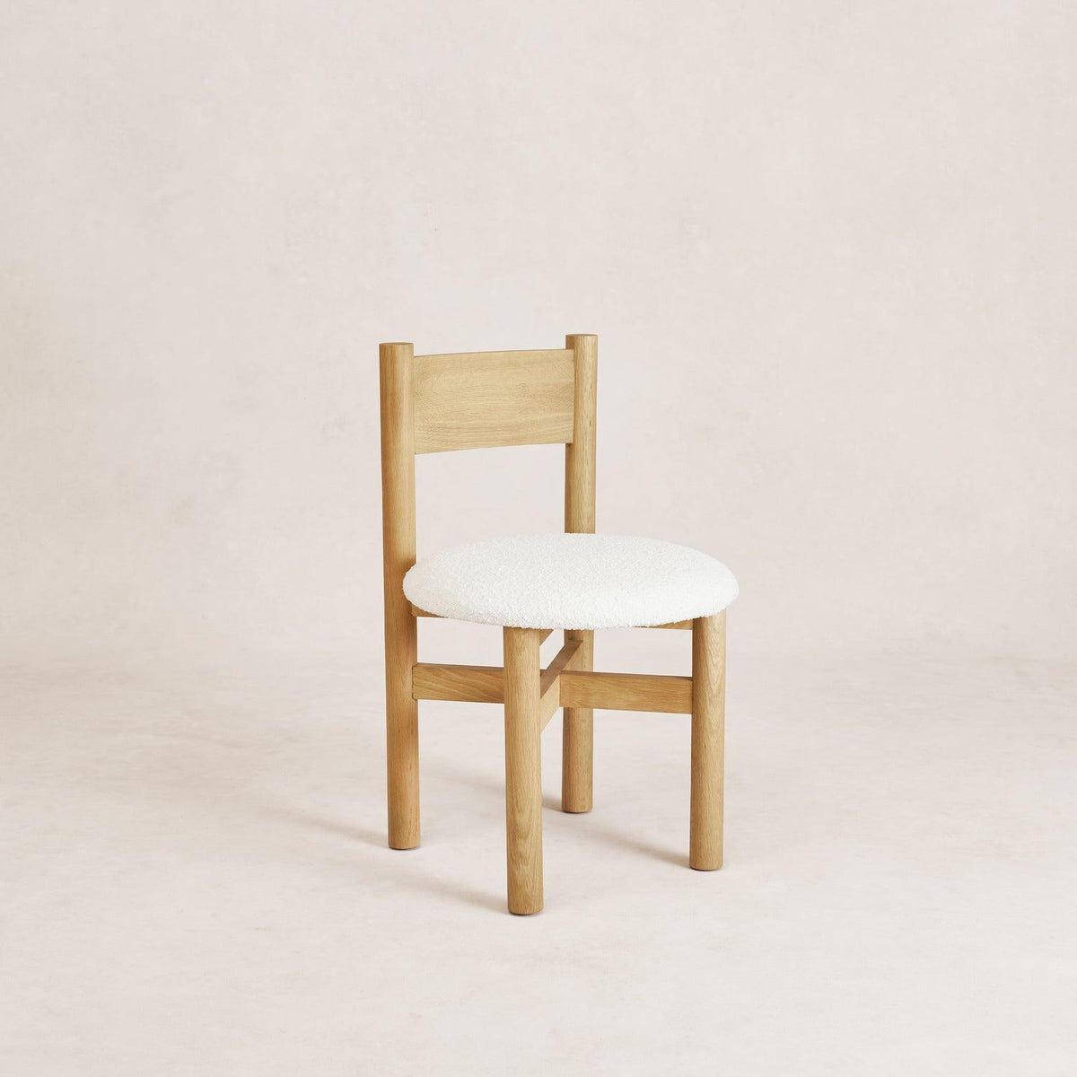 Teddy Dining Chair - White Oak-Kitchen & Dining Room Chairs-House of Leon