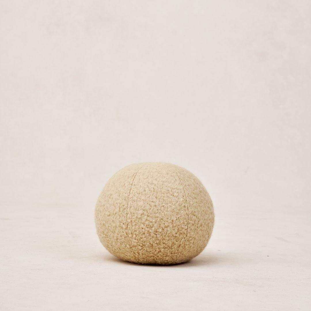 Gift-Teddy Sphere Pillow - Beige - Small 8"-House of Leon