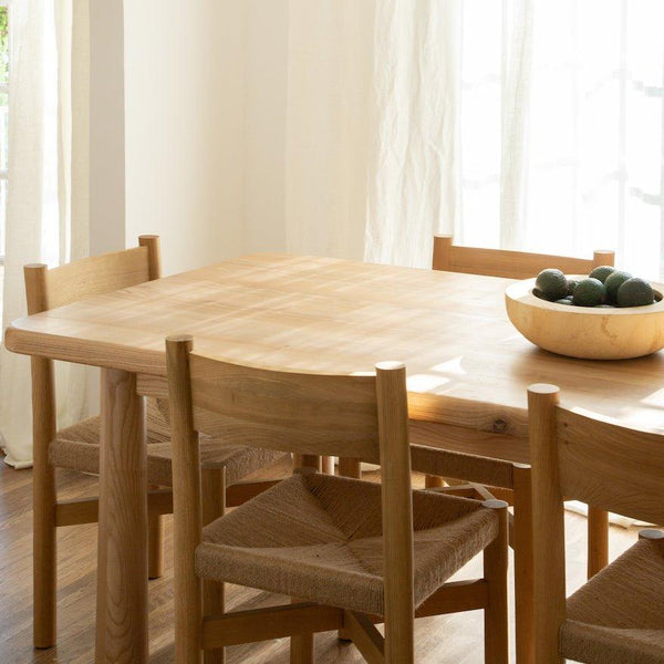 Topa Topa Solid Wood Dining Table: Seats 8, Cylindrical Legs