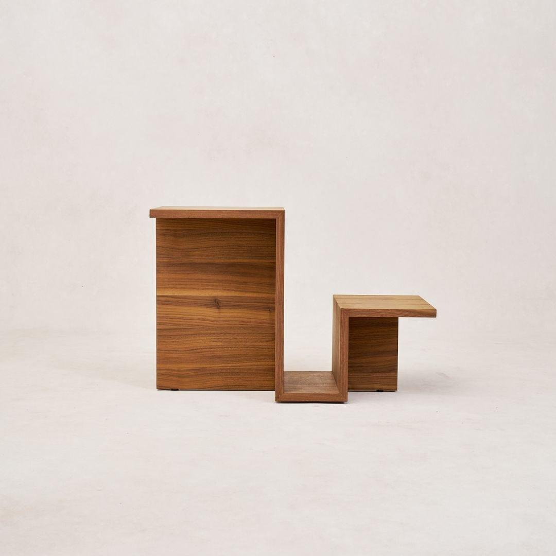 Valley Side Table - Walnut, Funky Shape