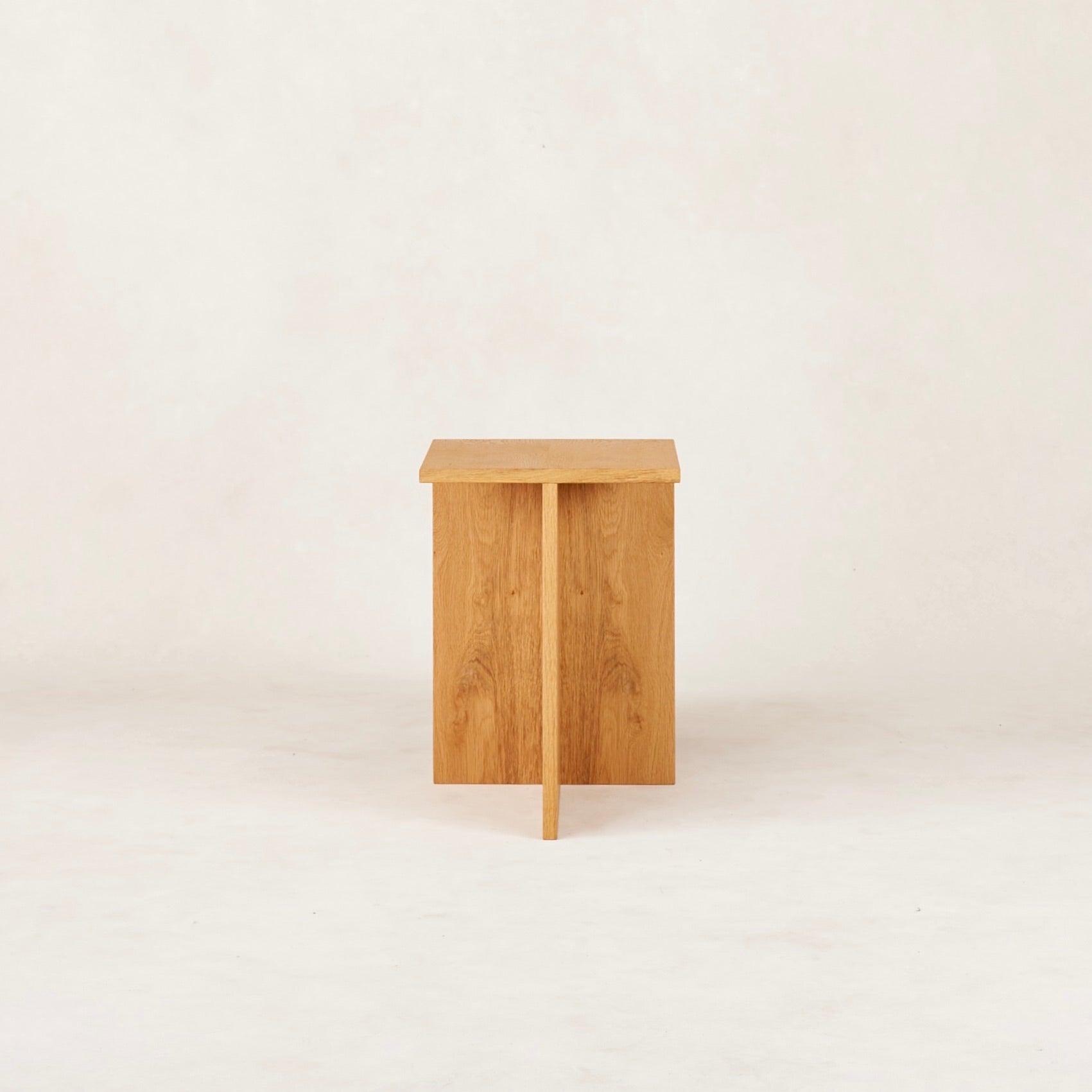 Ojai Valley Side Table - White Oak | Modern Geometric Design